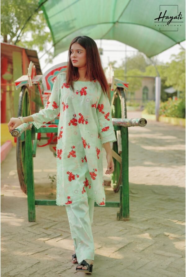 Printed | 2 Piece Premium Lawn | Pista Green