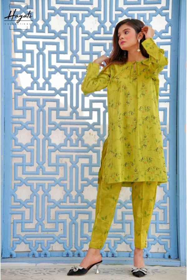 Printed | 2 Piece Premium Lawn | Grass Green