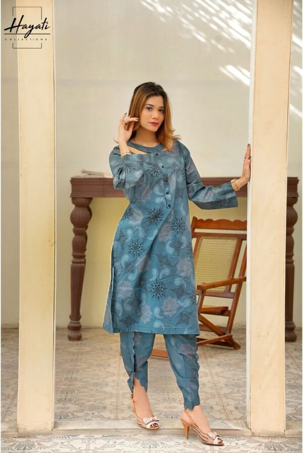 Printed | 2 Piece Premium Lawn | Dark Grey