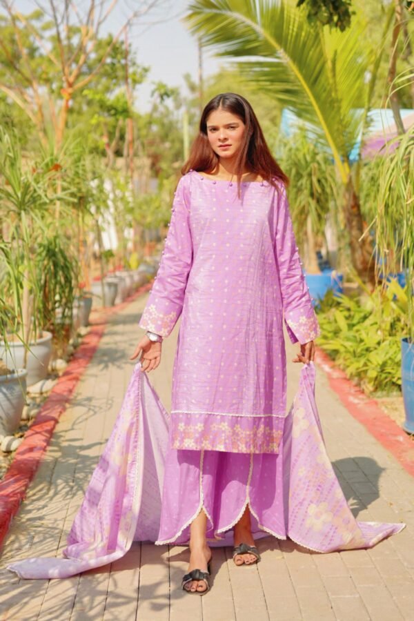 Printed  | 3 Piece Lawn - Lavender