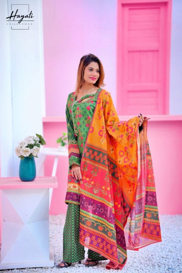 Printed | 3 Piece Lawn - Green